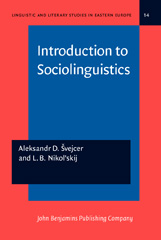 E-book, Introduction to Sociolinguistics, John Benjamins Publishing Company
