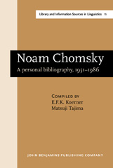 Noam Chomsky - John Benjamins Publishing Company - Torrossa