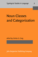 E-book, Noun Classes and Categorization, John Benjamins Publishing Company