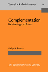 E-book, Complementation, Ransom, Evelyn N., John Benjamins Publishing Company