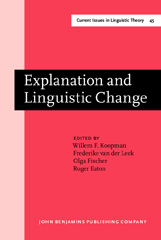 E-book, Explanation and Linguistic Change, John Benjamins Publishing Company