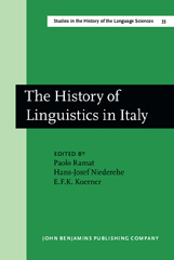 E-book, The History of Linguistics in Italy, John Benjamins Publishing Company