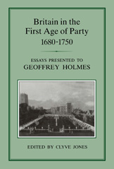 E-book, Britain in the First Age of Party, 1687-1750, Bloomsbury Publishing