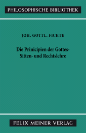E-book, Die Principien der Gottes-, Sitten- und Rechtslehre, Felix Meiner Verlag
