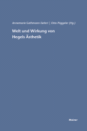 E-book, Welt und Wirkung von Hegels Ästhetik, Felix Meiner Verlag