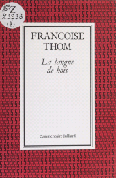 E-book, La Langue de bois, Julliard (réédition numérique FeniXX)