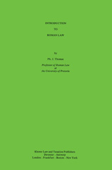E-book, Introduction to Roman Law, Thomas, Ph. J., Kluwer Law International