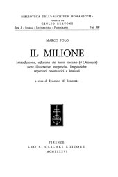 E-book, Il Milione, Polo, Marco, L.S. Olschki