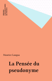 E-book, La Pensée du pseudonyme, Presses universitaires de France (réédition numérique FeniXX)