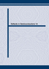 eBook, Defects in Semiconductors 14, Trans Tech Publications Ltd