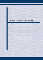 E-book, Defects in Semiconductors 14, Trans Tech Publications Ltd