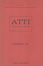 E-book, Neronia III : actes du IIIe colloque international de Société internationale d'etudes néroniennes, Varenna-Juin 1982, "L'Erma" di Bretschneider