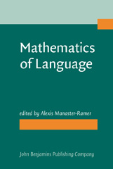 eBook, Mathematics of Language, John Benjamins Publishing Company