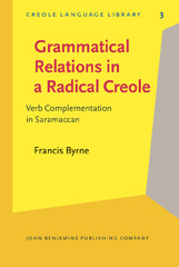 eBook, Grammatical Relations in a Radical Creole, John Benjamins Publishing Company