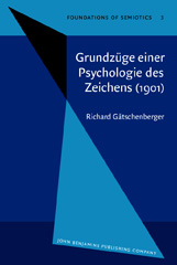E-book, Grundzuge einer Psychologie des Zeichens (1901), John Benjamins Publishing Company