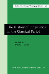 E-book, The History of Linguistics in the Classical Period, John Benjamins Publishing Company