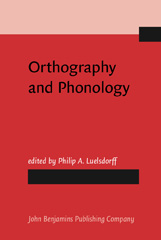 E-book, Orthography and Phonology, John Benjamins Publishing Company