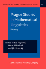 E-book, Prague Studies in Mathematical Linguistics, John Benjamins Publishing Company
