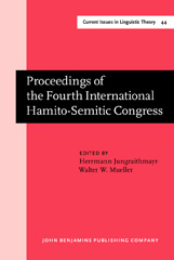 E-book, Proceedings of the Fourth International Hamito-Semitic Congress, John Benjamins Publishing Company