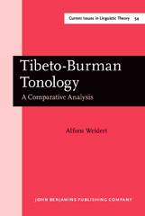 E-book, Tibeto-Burman Tonology, Weidert, Alfons, John Benjamins Publishing Company