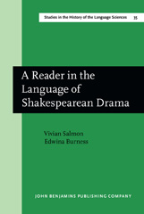 E-book, A Reader in the Language of Shakespearean Drama, John Benjamins Publishing Company