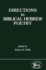 eBook, Directions in Biblical Hebrew Poetry, Bloomsbury Publishing