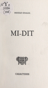 E-book, Mi-dit, Caractères (réédition numérique FeniXX)