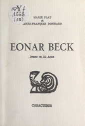 E-book, Eonar Beck : Drame en trois actes, Caractères (réédition numérique FeniXX)