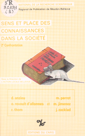 E-book, Sens et place des connaissances dans la société : 2e confrontation, CNRS Éditions (réédition numérique FeniXX)