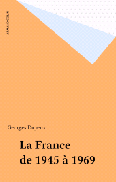 E-book, La France de 1945 à 1969, Armand Colin (réédition numérique FeniXX)