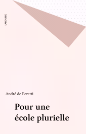 E-book, Pour une école plurielle, Larousse (réédition numérique FeniXX)