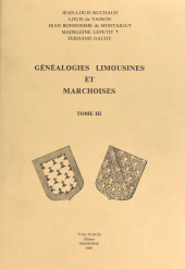 E-book, Généalogies limousines et marchoises (3), Éditions régionales de l'Ouest (réédition numérique FeniXX)