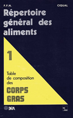 eBook, Répertoire général des aliments : Table de composition des corps gras, Inra