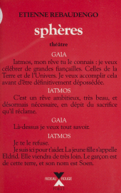 E-book, Sphères : Tragi-comédie en neuf parties, Robert Laffont (réédition numérique FeniXX)