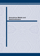 E-book, Amorphous Metals and Semiconductors, Trans Tech Publications Ltd