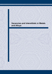 eBook, Vacancies and Interstitials in Metals and Alloys, Trans Tech Publications Ltd