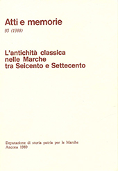 Heft, Atti e memorie della Deputazione di Storia Patria per le Marche : 93, 1988, Il lavoro editoriale