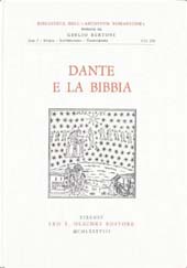 E-book, Dante e la Bibbia : atti del Convegno internazionale promosso da Biblia : Firenze, 26-27-28 settembre 1986, L.S. Olschki