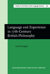 E-book, Language and Experience in 17th-Century British Philosophy, Formigari, Lia., John Benjamins Publishing Company