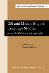 E-book, Old and Middle English Language Studies, John Benjamins Publishing Company