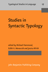 E-book, Studies in Syntactic Typology, John Benjamins Publishing Company