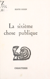 E-book, La sixième chose publique, Caractères (réédition numérique FeniXX)