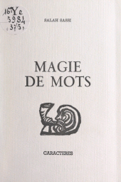 E-book, Magie de mots, Caractères (réédition numérique FeniXX)