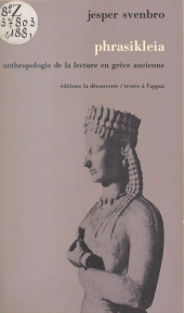 eBook, Phrasikleia : Anthropologie de la lecture en Grèce ancienne, La Découverte (réédition numérique FeniXX)