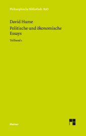 E-book, Politische und ökonomische Essays. Teilband 1, Felix Meiner Verlag