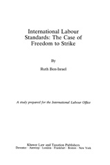 eBook, International Labour Standards : A Study prepared for the International Labour Office, Ben-Israel, Ruth, Wolters Kluwer