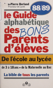 E-book, Le Guide des bons parents d'élèves : De l'école au lycée, Marabout (réédition numérique FeniXX)