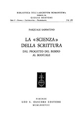 E-book, La "scienza" della scrittura : dal progetto del Bembo al manuale, Sabbatino, Pasquale, L.S. Olschki