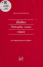 E-book, Hobbes : philosophie, science, religion, Presses universitaires de France (réédition numérique FeniXX)