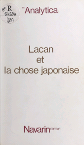 E-book, Lacan et la chose japonaise, Seuil (réédition numérique FeniXX)